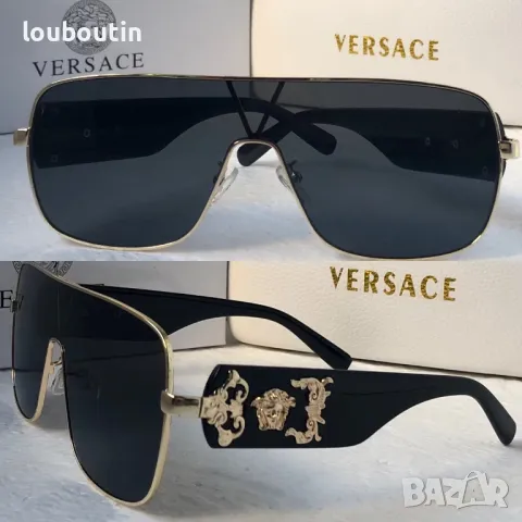 Versace маска 2024 мъжки слънчеви очила унисекс дамски бели черни , снимка 2 - Слънчеви и диоптрични очила - 47742807