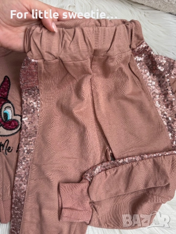 Памучен сет от 3 части 🐰 с блузка дълъг ръкав  , снимка 3 - Детски комплекти - 53811900