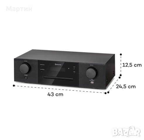HiFi CD плейър AUNA, снимка 4 - Аудиосистеми - 42259125