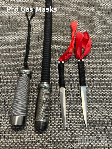 Камшик 77 см Метал и Гума с вградени ножове само за 80 лв.