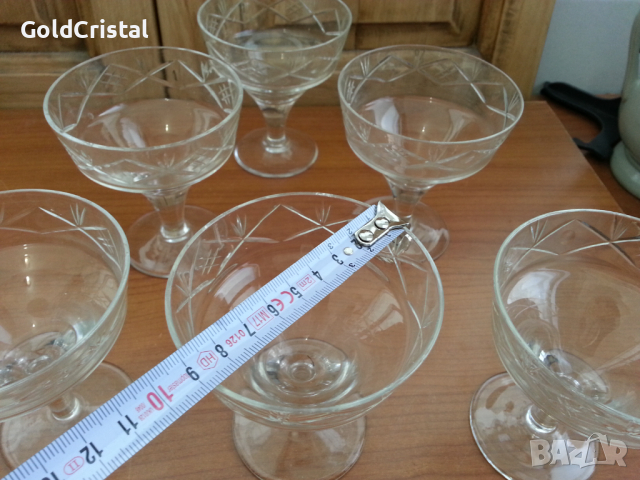 Кристални чаши, снимка 2 - Антикварни и старинни предмети - 36401888