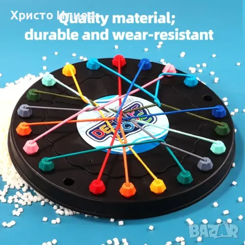 Забавна настолна игра с въженца Игра за разплитане на възли с въже от 3 нива, снимка 4 - Настолни игри - 49858176