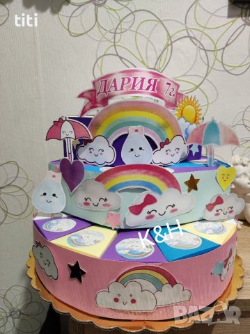 Картонена торта за рожден ден , снимка 1 - Други - 39192993