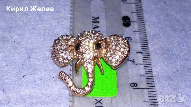 КРАСИВА ПОЗЛАТЕНА КРИСТАЛНА ФИГУРАЛНА АРТ БРОШКА - СЛОНЧЕ За ЩАСТИЕ КЪСМЕТ 34562, снимка 7 - Други - 39064261