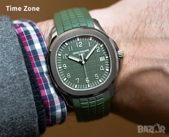 Patek Philippe Aquanaut 40mm White Gold Olive Green Dial Automatic Различни Варианти, снимка 14 - Мъжки - 48002516