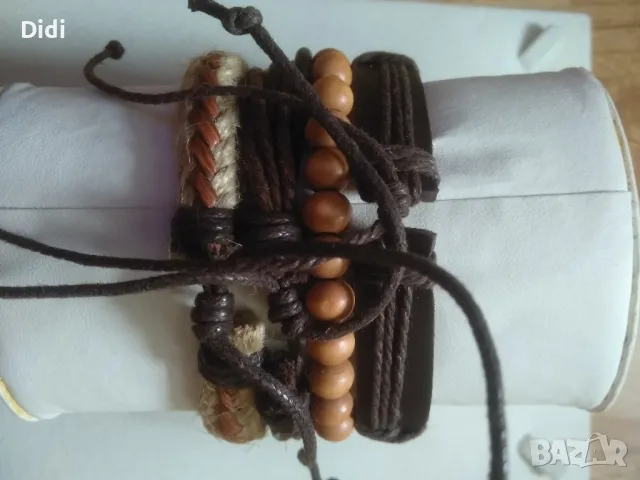 Гривни кожа и мъниста зодия Лъв йероглифи , снимка 3 - Гривни - 49088988