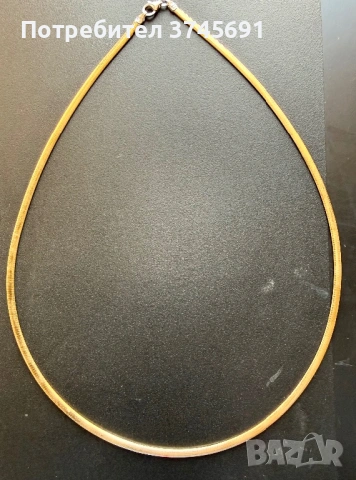 Прекрасно италианско двулицево златно колие.