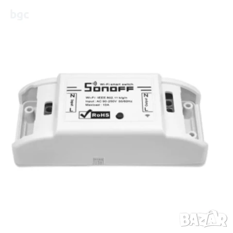 Wi-Fi Реле Sonoff Basic,Безжично, WIFI, 10A, 2000W - 24 месеца гаранция