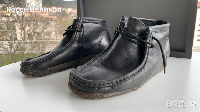 Мъжки кожени мокасини Clarks Originals Wallabee , снимка 8 - Мокасини - 40298727