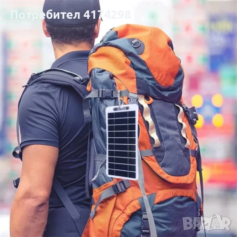 Едро соларен панел USB водоустойчив туристически туризъм на открито Преносима батерия Заряден панел , снимка 2 - Друга електроника - 53850767