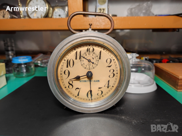 Стар Немски Механичен Часовник Будилник Junghans , снимка 1 - Антикварни и старинни предмети - 44837304