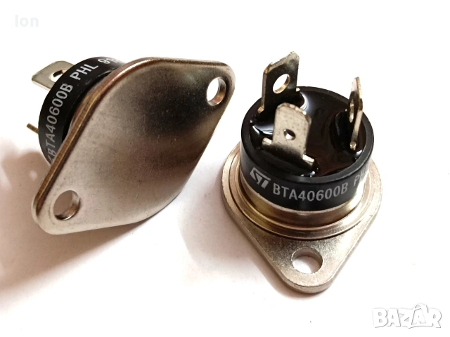 Триаци (симистори) за управление на трифазни (монофазни) мотори и други индуктивни товари, снимка 2 - Друга електроника - 53800146