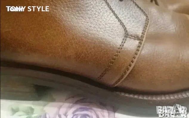 VIBRAM Оригинал Нови Мъжки Боти Изцяло от Натурална Естествена Кожа 44 , снимка 5 - Мъжки боти - 53485500