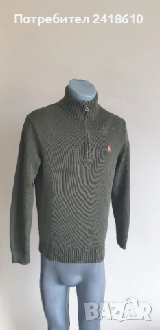 POLO Ralph Lauren Cotton Half Zip Mens Size M НОВО! ОРИГИНАЛ! Мъжки памучен Пуловер с цип!, снимка 14 - Пуловери - 52202057