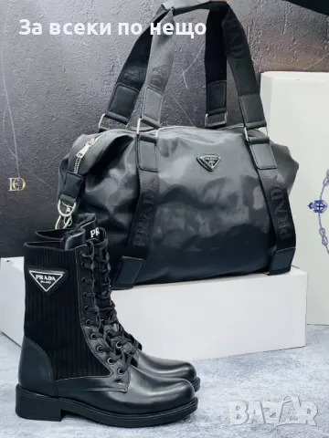 Дамска черна чанта Valentino🔝Prada - Налични различни модели Код D1459, снимка 3 - Чанти - 48244371