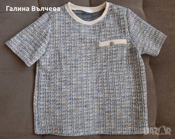 Дамска блуза с къс ръкав, М