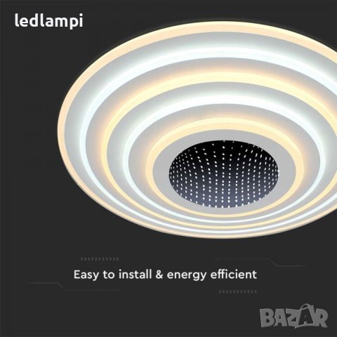 LED Плафониера 125W Димиране+Дистанционно Управление 3in1, снимка 3 - Лампи за таван - 42268808