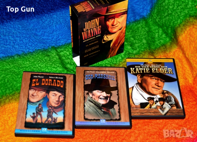 ДВД Колекция Джон Уейн (БГ суб) DVD, снимка 2 - Blu-Ray филми - 52220491