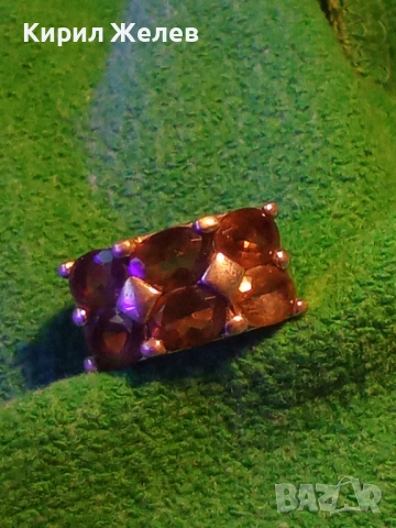 Сребърен пръстен дизайн тип Банда с Опушен кварц ювелирна изработка 51832, снимка 12 - Пръстени - 52961333