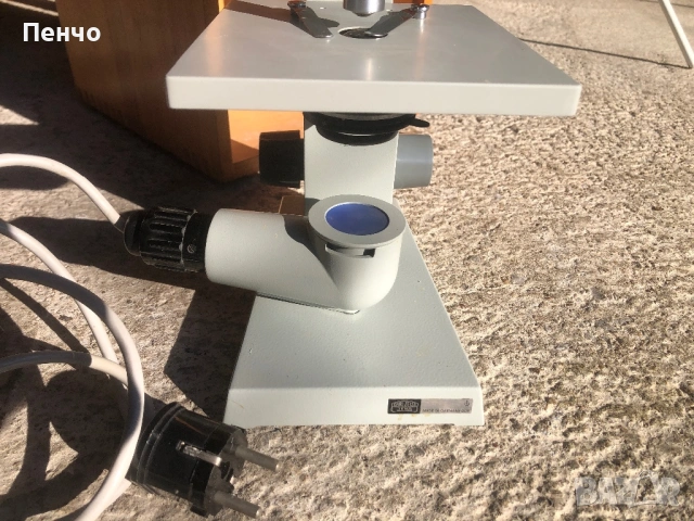 стар професионален микроскоп "CARL ZEISS JENA" - Germany DDR, снимка 14 - Антикварни и старинни предмети - 44208367