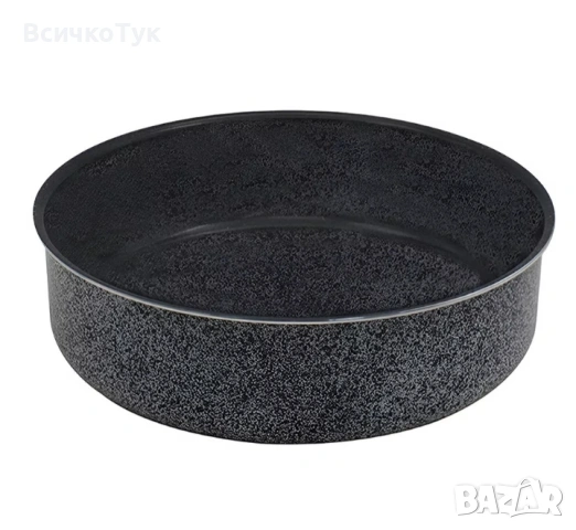 ✨Тава за печене ZEPHYR Actual LIne ZP 1222 NMA28, Мраморно покритие, Черен 