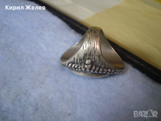 КРАСИВ ПОСРЕБРЕН ФЕШЪН АРТ ПРЪСТЕН с КАТАЛИН 55901, снимка 9 - Пръстени - 36393214
