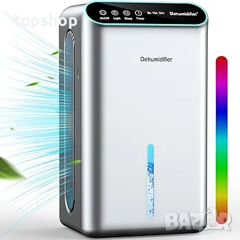 Влагоабсорбатор LOMMOL – 2.5L, Тих режим и Дифузер, до 80 квадратни метра  