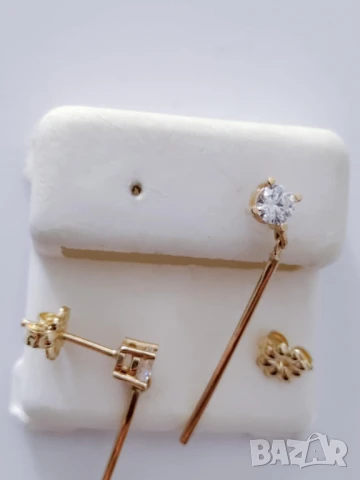 *нови висящи златни обици 52140, снимка 3 - Обеци - 51047545