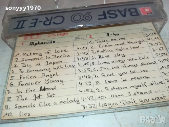 BASF CR-E II 90 TAPE ВНОС SWISS-ALPHAVILLE/A-HA 2111241549, снимка 6 - Аудио касети - 48053822