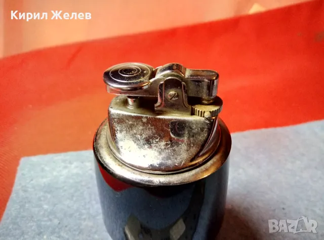 WINE CUP TABLE GAS LIGHTER Стара ВИНТИДЖ КОЛЕКЦИОНЕРСКИ МОДЕЛ НАСТОЛНА ЗАПАЛКА ГАЗОВА МАРКОВА 32148, снимка 5 - Запалки - 47597972