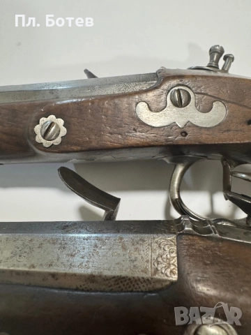 Чифт кремъчни пистолети, снимка 11 - Антикварни и старинни предмети - 52297466