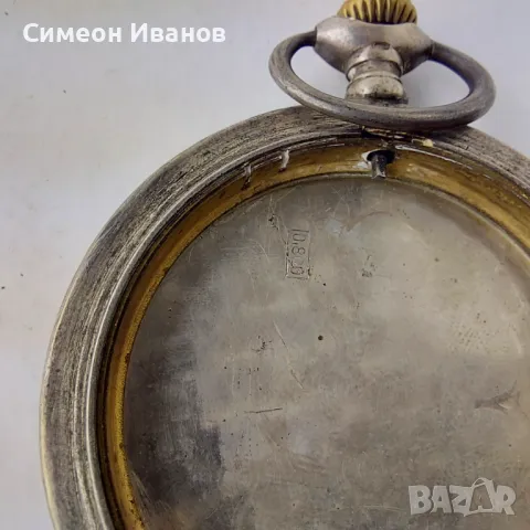 Стари сребърни капаци за джобни часовници Зенит Zenith В0142 , снимка 4 - Антикварни и старинни предмети - 48694380