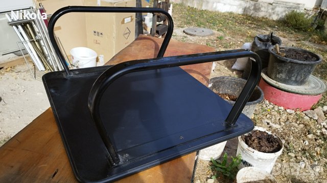 Масичка холна - черна помощна офис маса 70/70/33см, снимка 12 - Маси - 42727161