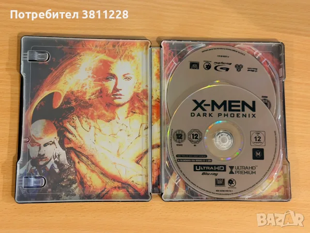 X-MEN Dark Phoenix 4k ULTRA HD + blu-ray Steelbook, снимка 2 - Blu-Ray филми - 55806556