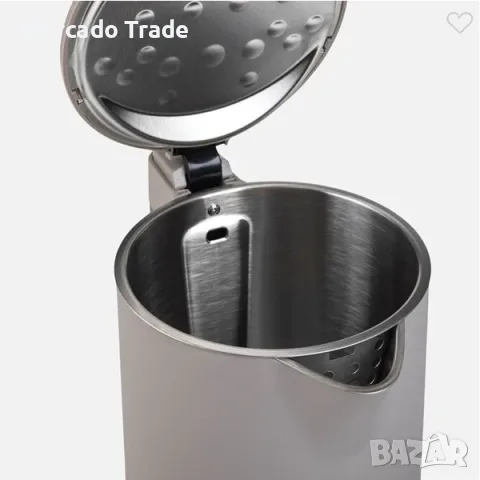 Метална електрическа кана Mercado Trade, 1,5 л., 2200W, Бежов, снимка 3 - Кани - 55931907