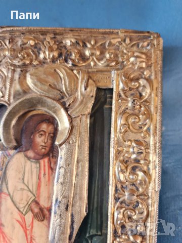 Руска икона с имперска ,царска проба 84. Датирана 1882 г., снимка 10 - Антикварни и старинни предмети - 40800405