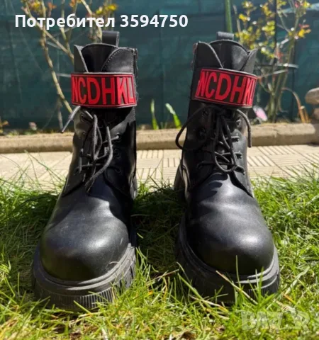 Дамски Зимни обувки/ Естествена кожа, снимка 2 - Дамски ботуши - 56314933
