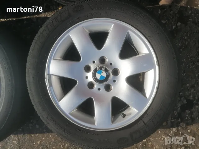 Комплект оригинални алуминиеви джанти за BMW 16 цола с летни гуми. , снимка 5 - Гуми и джанти - 48934101