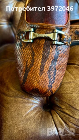 Мокасини от кожа на питон, снимка 3 - Дамски ежедневни обувки - 50734113