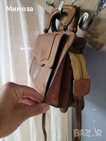 BEL SAC винтидж чанта ЕСТЕСТВЕНА КОЖА,, снимка 7 - Чанти - 41000596