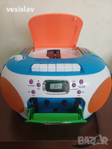 Lenco SCD-971 преносимо FM радио CD/касетофон многоцветно 