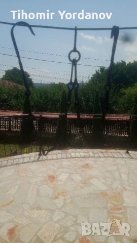 Верига за огнище от ковано желязо., снимка 9 - Антикварни и старинни предмети - 50966177