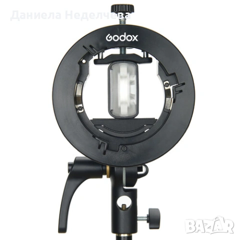 Универсален адаптер Gododx S2-type Speedlite Bracket (Bowens mount), снимка 10 - Чанти, стативи, аксесоари - 53173316