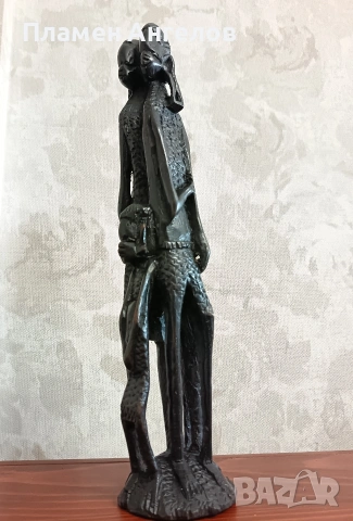 Автентична Африканска статуетка, дърворезба"Уджамаа" , снимка 8 - Антикварни и старинни предмети - 53701339