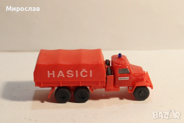 IGRA 1/87 H0 TATRA КАМИОН ПОЖАРНА  КОЛИЧКА МОДЕЛ, снимка 5 - Колекции - 53586564