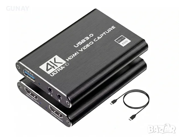 DPLUS 4K 60FPS Кепчър Карта Video Capture Card HDMI USB 3.0 Стрийминг Гейминг OBS XBOX PS5 PC