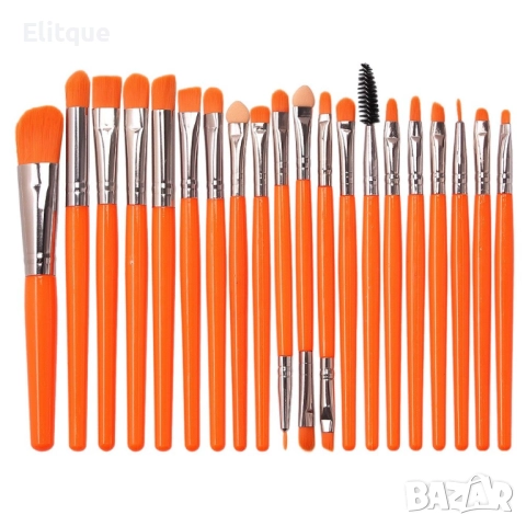 Комплект от 20 броя цветни четки за перфектен грим, снимка 3 - Други - 52830900