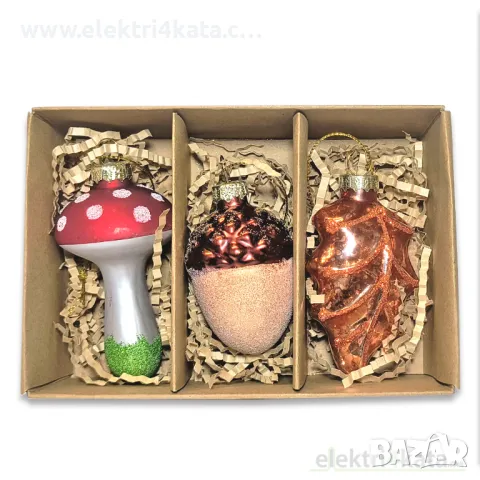 Стъклени коледни играчки - голям избор, снимка 7 - Декорация за дома - 47927373