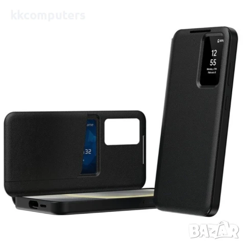 Samsung Galaxy S25 Edge View Window Кожен Калъф и Протектор, снимка 7 - Калъфи, кейсове - 50614876