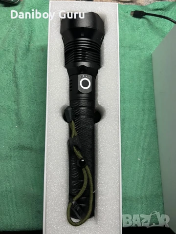 Далекобоен  Акумулаторен LED фенер супер  фенер с 10000 лумена , снимка 5 - Екипировка - 51297248